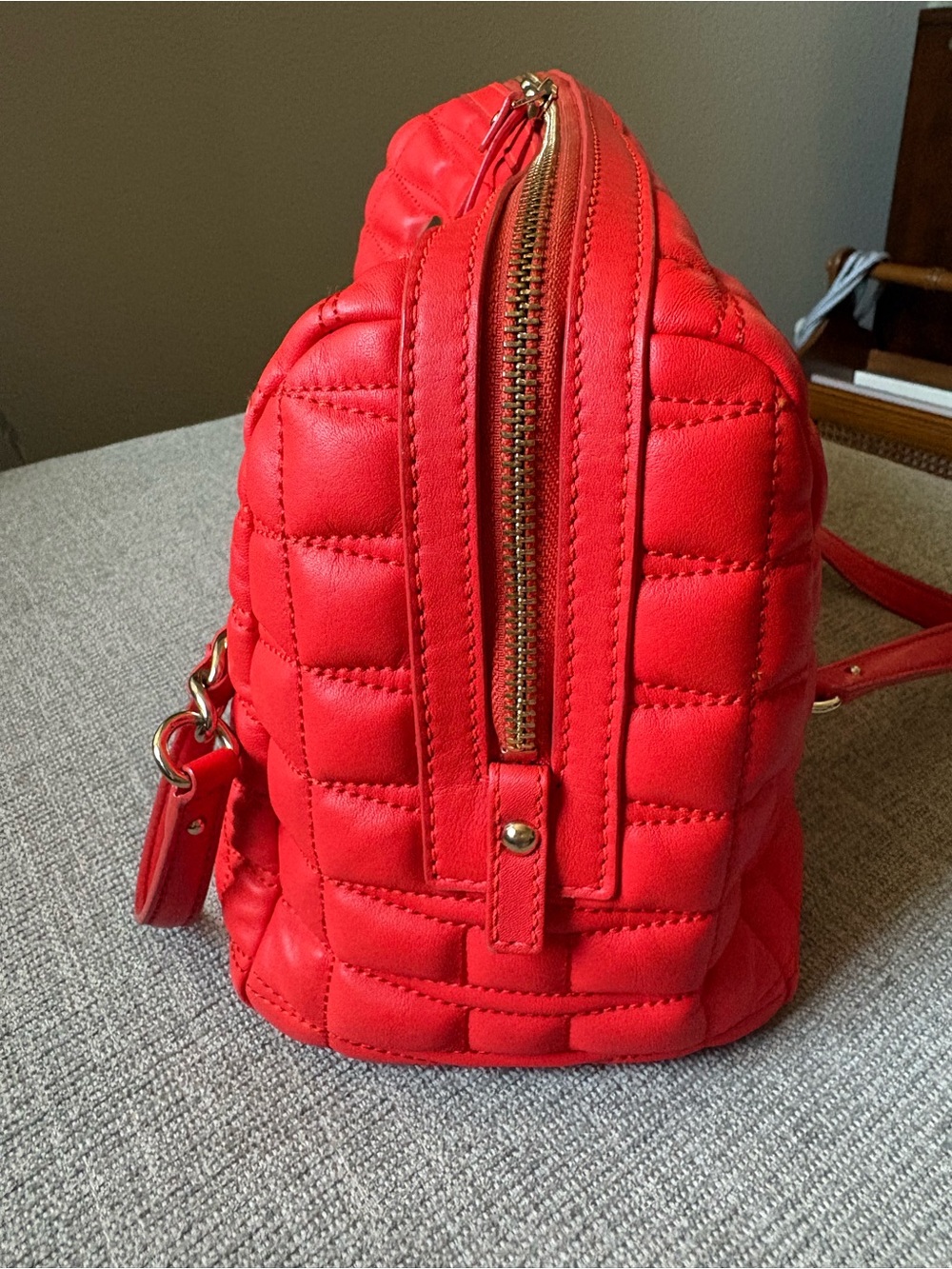 kate spade Red Quilted Bag with Chain-Strap - Picture 4 of 10